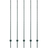  Stup za ogradu 5 pcs Zelena 150 cm Čelik | shoptok.hr