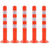  Cestovni stupovi za kontrolu prometa 5 kom plastični 75 cm | shoptok.hr