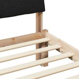  Kovinska posteljna konstrukcija Rjava in črna 150 x 200 cm, (5000084167) | Shoptok.si