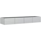 Furnova Visoka greda 320x80x45 cm pocinkano jeklo srebrna, (21920915) | Shoptok.si