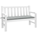 vidaXL Blazina za vrtno klop melanž svetlo siva 120x50x7 cm blago | Shoptok.si