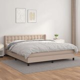  Krevet box spring s madracem cappuccino 180x200 cm umjetna koža Cijene