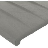  Uzglavlje s ušima svjetlosivo 103x16x118/128 cm baršunasto | Eponuda.com