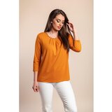 Fenzy Top S 3/4 Rukavima Za Veće Veličine, Narančaste Boje | shoptok.hr