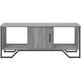 vidaXL Stolić za kavu siva boja hrasta 100x51x40 cm konstruirano drvo | shoptok.hr