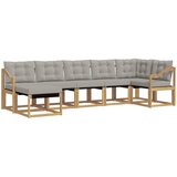 vidaXL Zunanja garnitura za sedenje z blazino 7 pcs, (5000282448) | Shoptok.si
