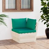 Maison Chic Vrtni kotni kavč - Zunanji kavč iz palet z blazinami impregnirana smrekovina, (22040572) | Shoptok.si