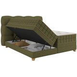 Premium Living Postelja Boxspring Bianco, Zelena, 160x200 | Shoptok.si