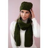 Kesi Women's set with scarf Michalina K415 khaki | Shoptok.si