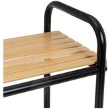Casa Selección Bambusov regal v črni in naravni barvi 41x77 cm – | Shoptok.si