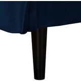 Ropez Tamno plava baršunasti sofa 138 cm Juli – | shoptok.hr