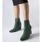 Gemre Green pointed wedge ankle boots Aprutino | Shoptok.si