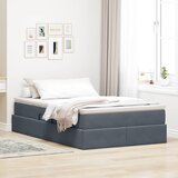  Krevet s madracem i skladištem Tamno siva 120 x 200 cm Baršun | shoptok.hr