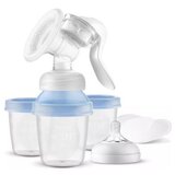 Philips avent manuelna pumpica za izmazanje natural ( tufer, 3 kom via solja sa adapterom) ( SCF430/13 ) Cene