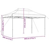  za svadbe - šator za zabave Bež 292 x 440 x 315 cm Oxford tkanina - Bež Bez bočnog zida Da | shoptok.hr