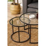 Hanah home sto za dnevnu sobu belarus 60 black transparent | ePonuda.com