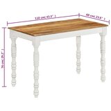  Blagovaonski stol 110 x 60 x 76 cm od masivnog drva manga | shoptok.hr