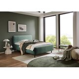 Meise Möbel Tamno zeleni tapecirani bračni krevet s prostorom za odlaganje s podnicom 160x200 cm Primo – | shoptok.hr