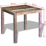  Blagovaonski stol od masivnog obnovljenog drva 80 x 82 x 76 cm | Eponuda.ba