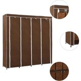 The Living Store Garderobna omara s 4 predelki rjava 175x45x170 cm - Garderobna Omara, (21434325) Cene