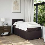 Krevet s oprugama i madracem tamnosmeđi 90 x 200 cm od tkanine | shoptok.hr