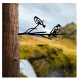 WALLXPERT decorative object figura bird on the branch 08 black | ePonuda.com