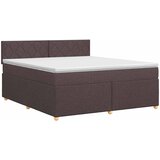  Boxspring krevet s madracem Tamno smeđa 180 x 200 cm Tkanina 202 x 182 x 88 cm | Shoptok.si