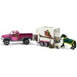 Schleich Igrača tip vozila 42346 s prikolico za konje, (5000511811) u