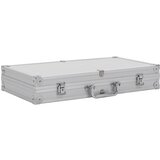 vidaXL Kutija za oružje aluminijska ABS srebrna | shoptok.hr