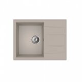 Minotti Granitna sudopera MILO RETTO 65x50 Pure sand sa sifonom | ePonuda.com