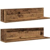  Zidne police 2 kom Staro drvo 75x16,5x16,5 cm Konstruirano drvo | Eponuda.com