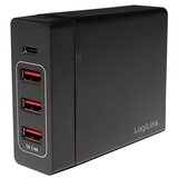 Logilink PA0122 PA0122 USB punjač Utičnica Izlazna struja maks. 10200 mA 4 x USB, Ženski konektor USB-C™ Automatska detekc | Eponuda.ba