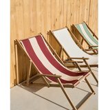 Kave Home Rdeč vrtni ležalnik iz masivnega lesa Vilara – | Shoptok.si