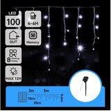 Aigostar led solarni lanac 100xLED/8 funkcija 8x0,6m IP65 hladno bela | Eponuda.com