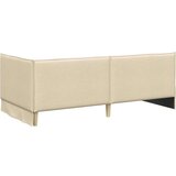 vidaXL Kutni okvir kreveta s uzglavljem Krema 90 x 190 cm tkanina | shoptok.hr