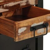 vidaXL Nočna omarica večbarvna 40x30x50 cm trden predelan les | Shoptok.si