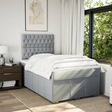  Krevet s oprugama i madracem svjetlosivi 120x190 cm od tkanine | shoptok.hr