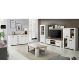 Modern Living Stenska Polica Elara, Bela, Barva Hrasta | Shoptok.si