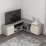 Kalune Design Siva TV omarica 125x40x120 cm Rosa – | Shoptok.si