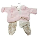  Llorens: Komplet oblek za lutke z hlačami z medvedki in zajčki, za 43cm velike lutke | Shoptok.si