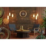 Wallity zidni sat Babil Astro, 40x40 cm, Zlane boje | ePonuda.com