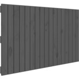 Maison Chic stensko posteljno vzglavje - vzglavna omarica - nočna omarica sivo 108x3x60 cm trdna borovina, (21706851) | Shoptok.si