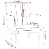  Fotelj siv 61x78x80 cm umetno usnje, (20929534) | Shoptok.si