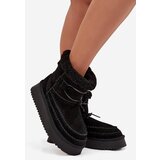 Big Star Suede Snow Boots for Women with Decorative Stitching | Shoptok.si
