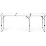 Modern Home Modernhome sklopivi turistički stol bijeli 180 x 60 cm | shoptok.hr