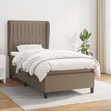The Living Store Box spring postelja z vzmetnico taupe 100x200 cm blago - Box Spring Postelja, (21514675) Cene
