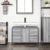 Ormarić za Lavabo - Umivaonik s ladicama siva sonoma 90x34 5x60 cm | shoptok.hr