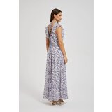 Moodo Women's floral maxi dress - navy blue u