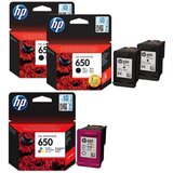 HP komplet kartuš nr.650 (2 x BK + C/M/Y), original | Shoptok.si