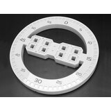 Moderna LED stenska ura in budilka termometer USB 33cm bela | Shoptok.si
